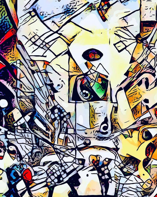 Malen nach Zahlen - Malen nach Zahlen - Kandinsky trifft berlin #4 - by zamart