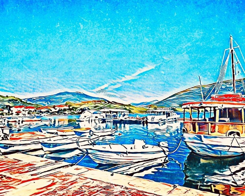 Malen nach Zahlen   Malen nach Zahlen   Kroatische Insel #1   by zamart