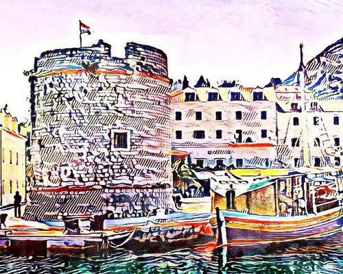 Malen nach Zahlen - Malen nach Zahlen - Ston, Kroatien - by zamart