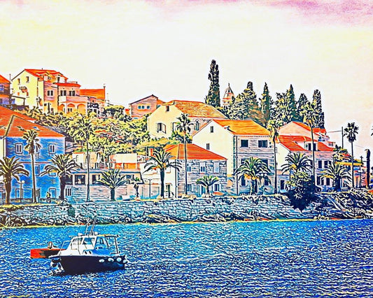 Malen nach Zahlen - Malen nach Zahlen - Unterwegs in Kroatien - by zamart