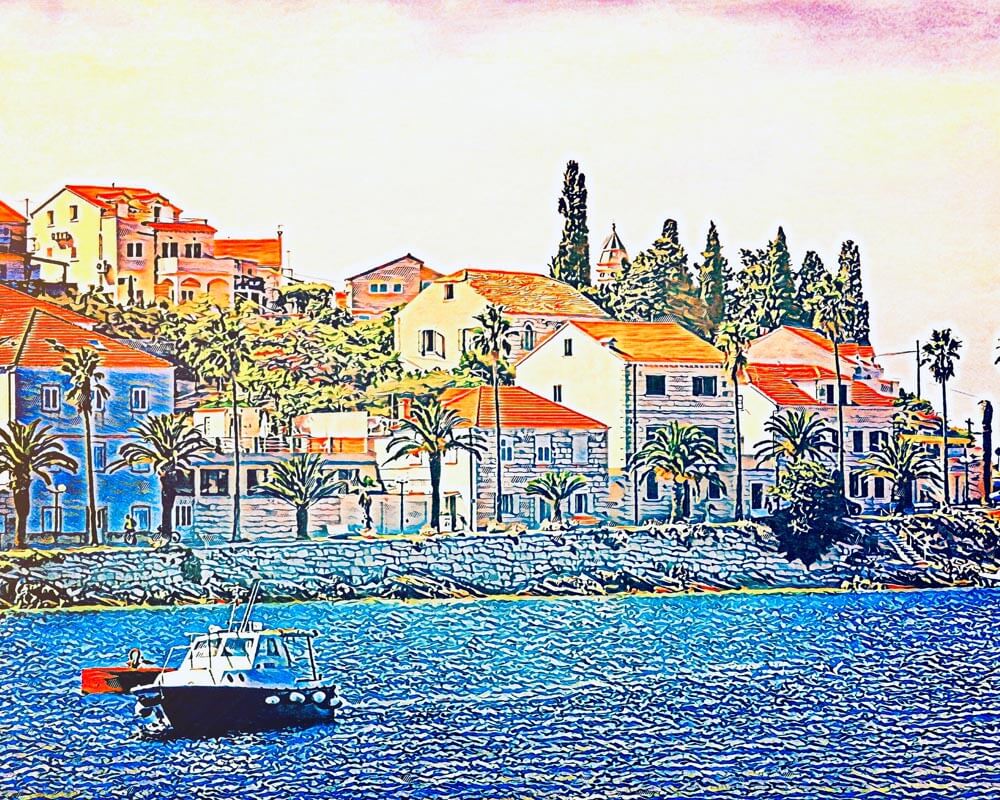 Malen nach Zahlen   Malen nach Zahlen   Unterwegs in Kroatien   by zamart
