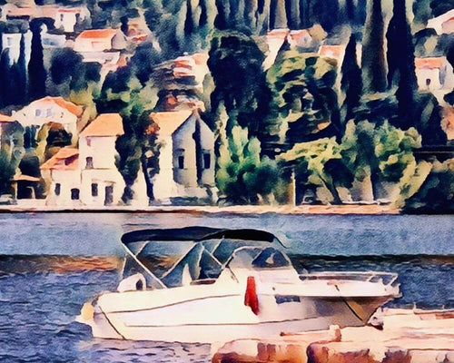 Malen nach Zahlen - Malen nach Zahlen - Zaton, Kroatien - by zamart