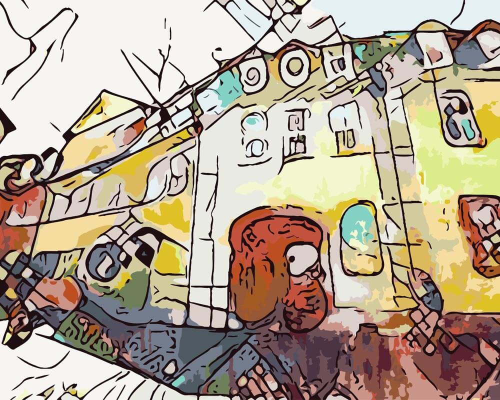 Malen nach Zahlen   Malen nach Zahlen   Kandinsky trifft Weimar, Motiv 1jpeg   by zamart