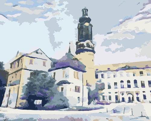 Malen nach Zahlen - Malen nach Zahlen - Stadtschloß Weimar - by zamart
