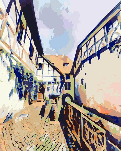 Malen nach Zahlen - Malen nach Zahlen - Wartburg, Eisenach - by zamart