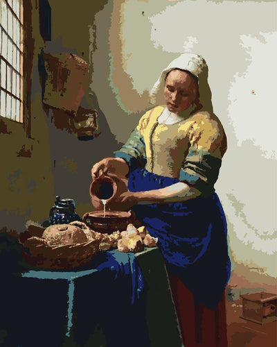 Malen nach Zahlen - Malen nach Zahlen - Das Milchmädchen - Johannes Vermeer