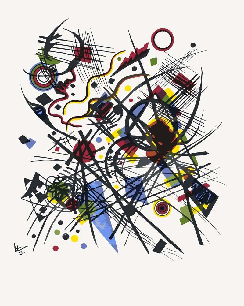 Malen nach Zahlen   Malen nach Zahlen   Lithographie fur die Vierte Bauhausmappe   Wassily Kandinsky