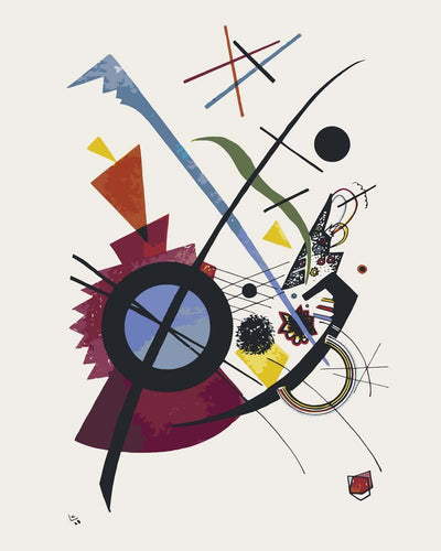 Malen nach Zahlen - Malen nach Zahlen - Violett (1923) - Wassily Kandinsky