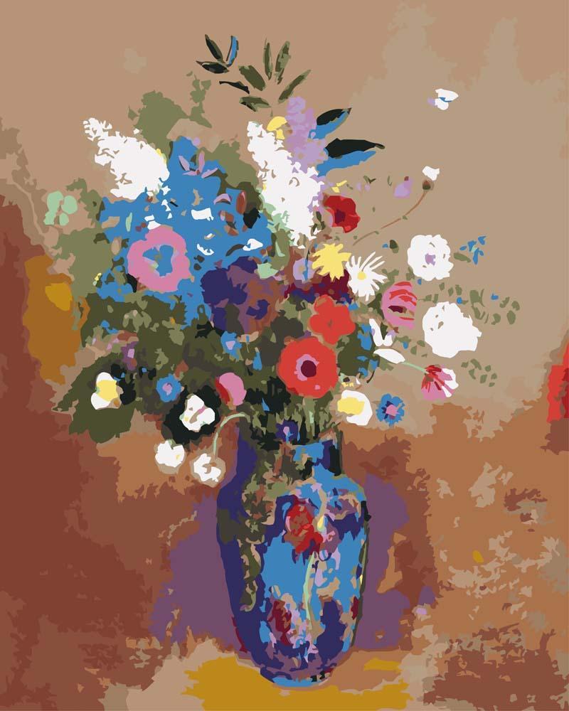 Malen nach Zahlen   Malen nach Zahlen   Blumenstrauß von Odilon Redon