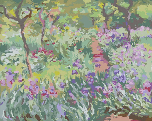 Malen nach Zahlen - Malen nach Zahlen - Der Garten des Künstlers in Giverny - Claude Monet