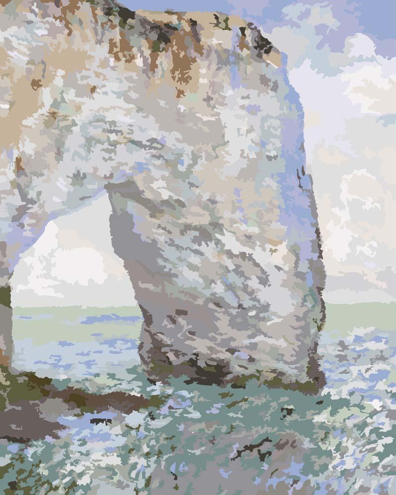 Malen nach Zahlen   Malen nach Zahlen   Die Manneporte in Etretat   Claude Monet