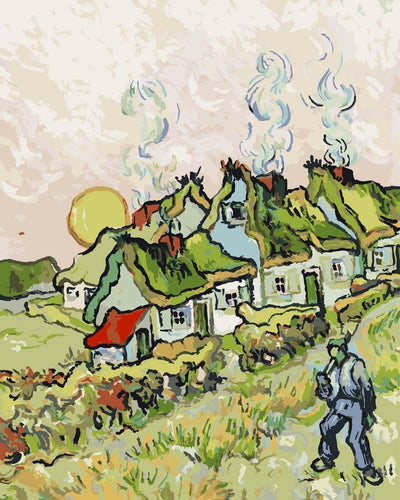 Malen nach Zahlen - Malen nach Zahlen - Häuser und Figuren - Vincent van Gogh