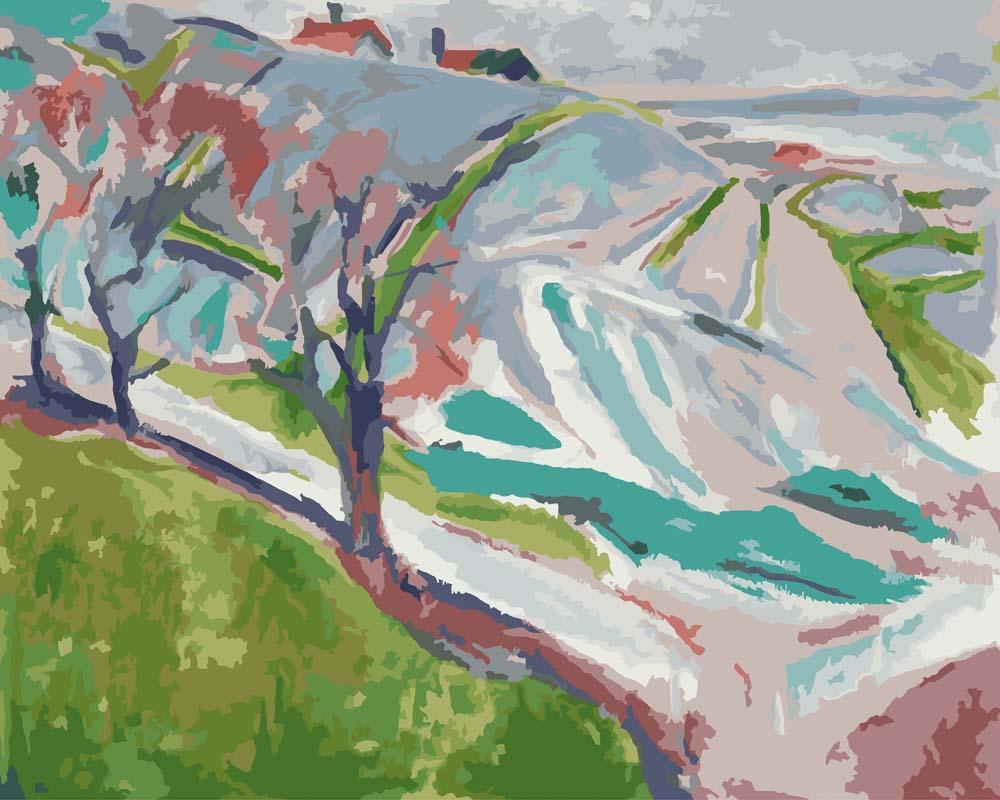 Malen nach Zahlen   Malen nach Zahlen   Landschaft von Kragero   Edvard Munch