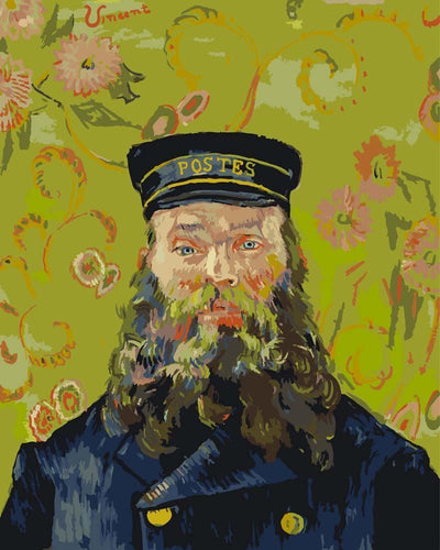 Malen nach Zahlen - Malen nach Zahlen - Porträt des Postboten Joseph Roulin - Vincent van Gogh
