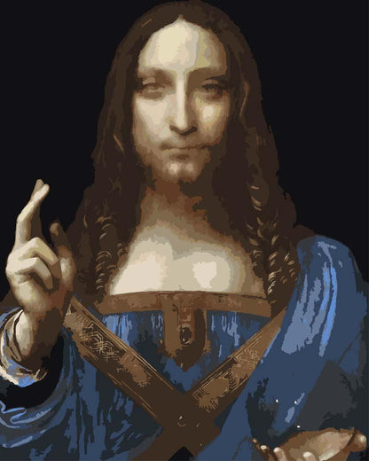 Malen nach Zahlen - Malen nach Zahlen - Salvator Mundi - Leonardo da Vinci