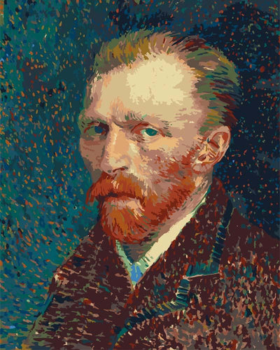 Malen nach Zahlen - Malen nach Zahlen - Selbstporträt 2 - Vincent van Gogh