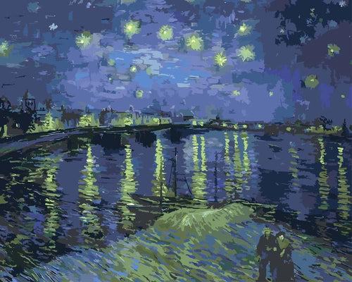 Malen nach Zahlen - Malen nach Zahlen - Sternennacht über der Rhone (Starry Night Over the Rhône) - Vincent van Gogh