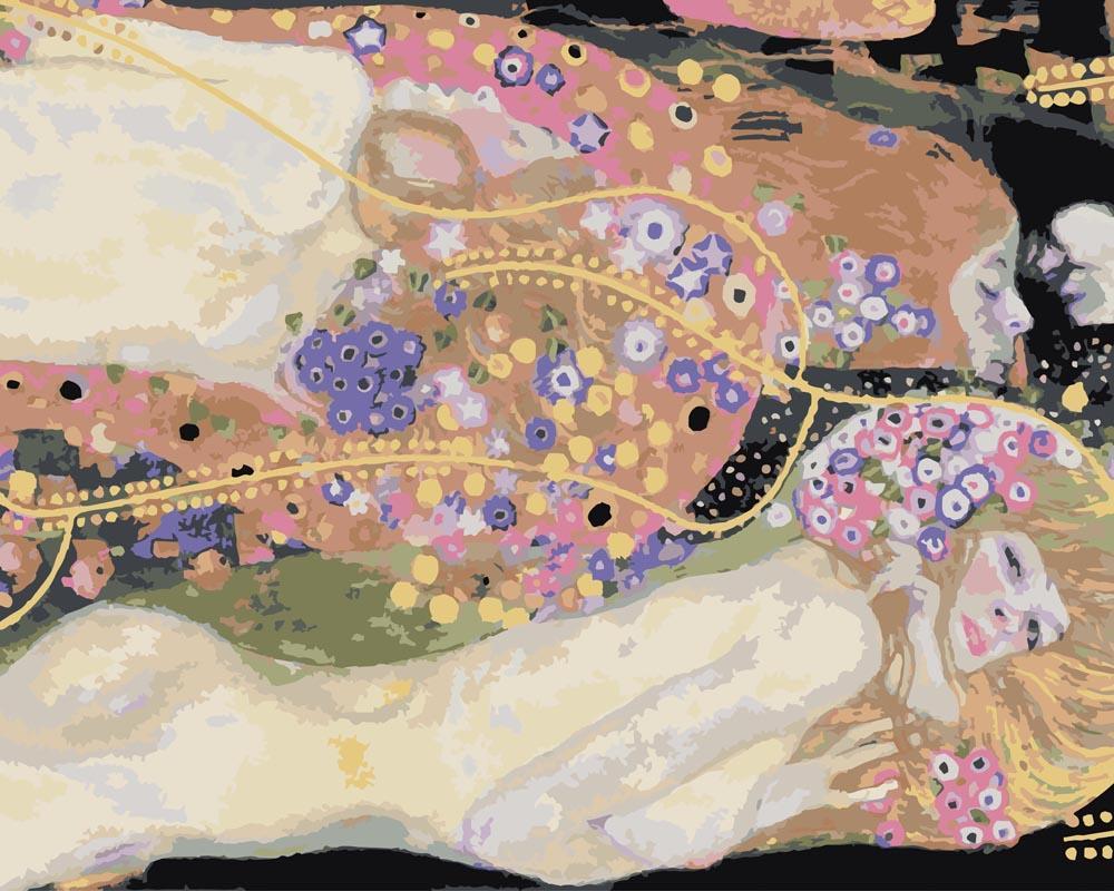 Malen nach Zahlen   Malen nach Zahlen   Wasserschlangen II   Gustav Klimt