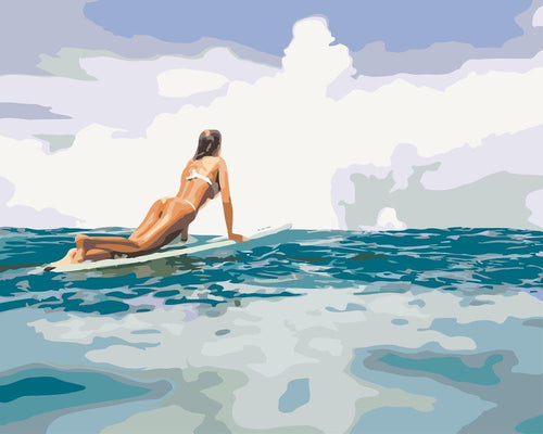 Malen nach Zahlen - Malen nach Zahlen - Den ganzen Tag surfen