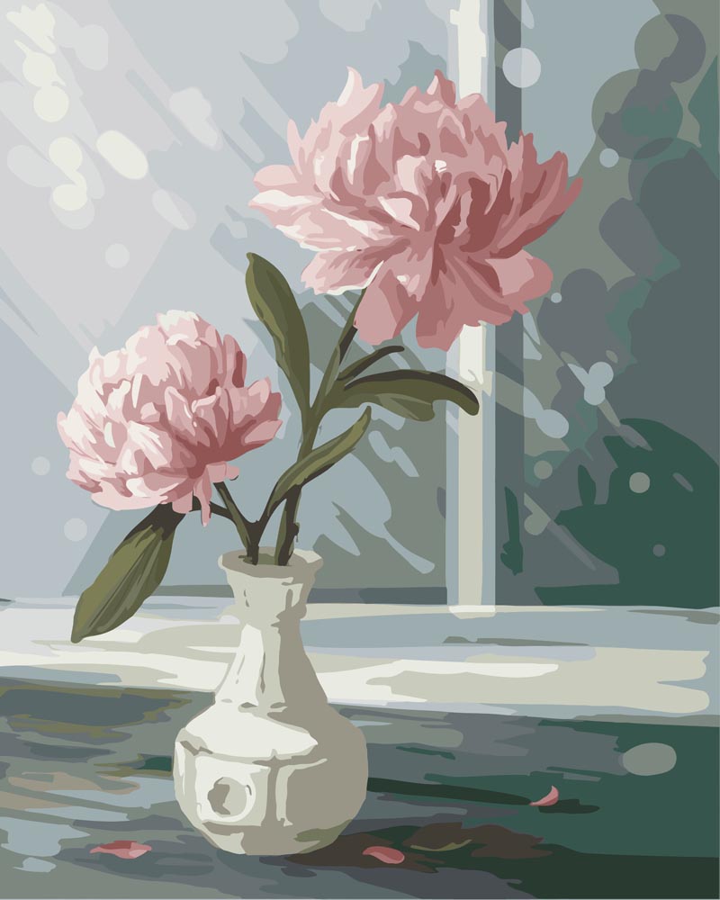 Malen nach Zahlen - Malen nach Zahlen - Blume im Wasserglas