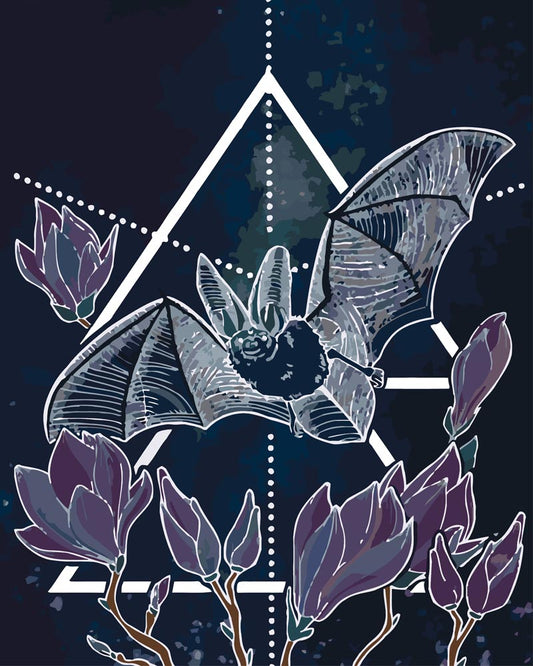 Malen nach Zahlen - Malen nach Zahlen - Fledermaus - Mystery-Serie - by Anneke Schipper