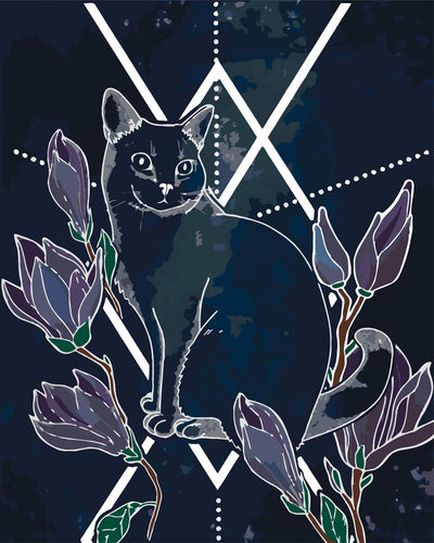Malen nach Zahlen - Malen nach Zahlen - Katze - Mystery-Serie - by Anneke Schipper
