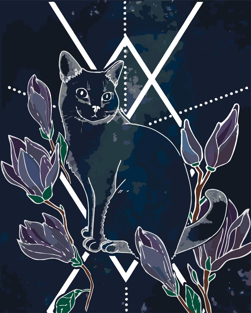 Malen nach Zahlen   Malen nach Zahlen   Katze   Mystery Serie   by Anneke Schipper
