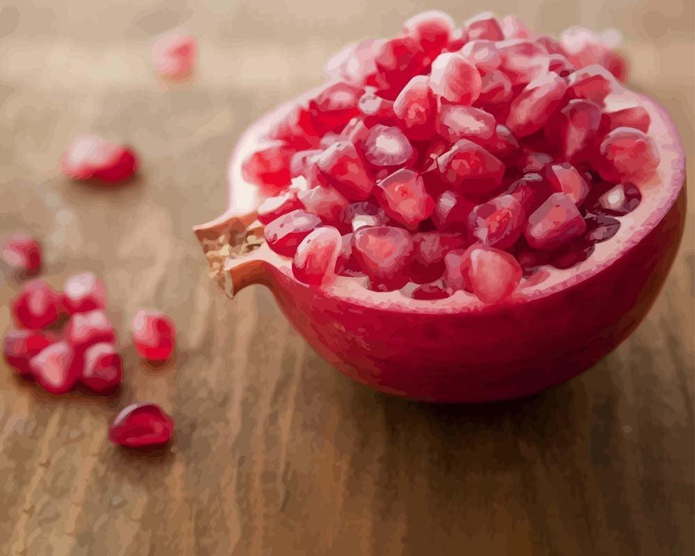 Malen nach Zahlen   Malen nach Zahlen   Granatapfel