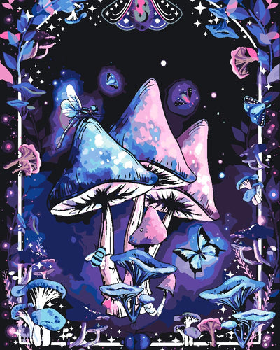 Malen nach Zahlen - Malen nach Zahlen - Magic Mushrooms - by Tiny Tami