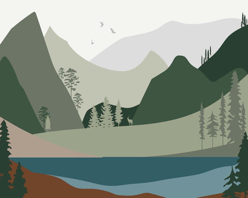 Malen nach Zahlen - Malen nach Zahlen - Wilder Wald 1