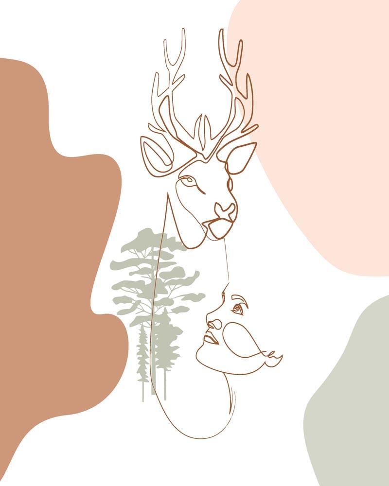 Malen nach Zahlen   Malen nach Zahlen   Wilder Wald 3