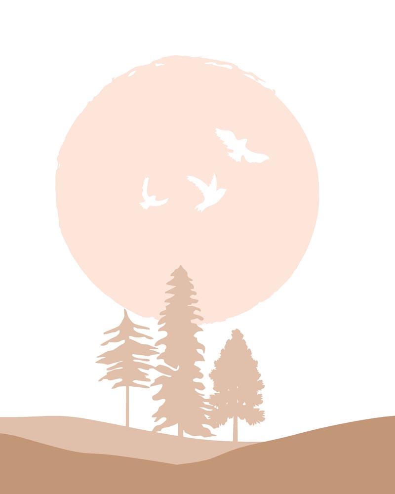 Malen nach Zahlen   Malen nach Zahlen   Wilder Wald 8