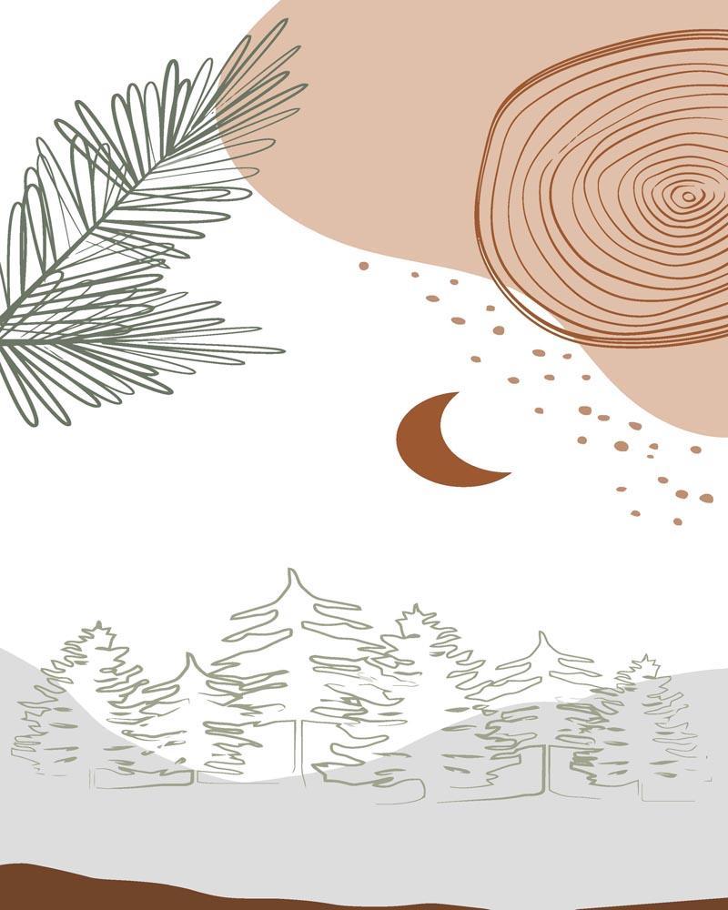 Malen nach Zahlen   Malen nach Zahlen   Wilder Wald 18