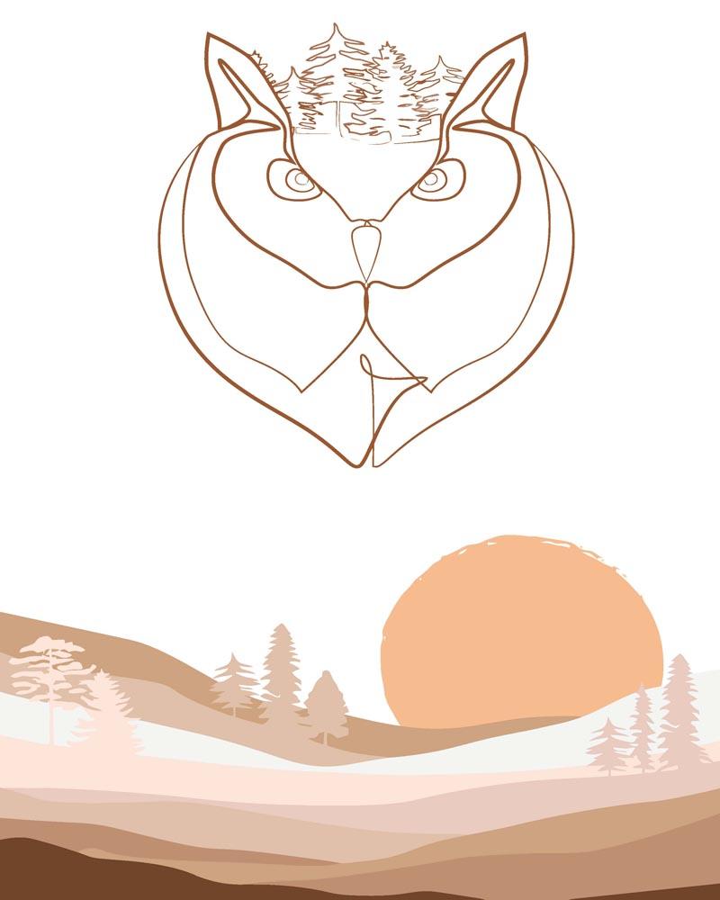 Malen nach Zahlen   Malen nach Zahlen   Wilder Wald 22