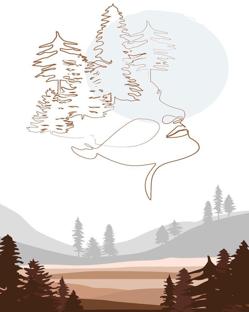 Malen nach Zahlen   Malen nach Zahlen   Wilder Wald 23