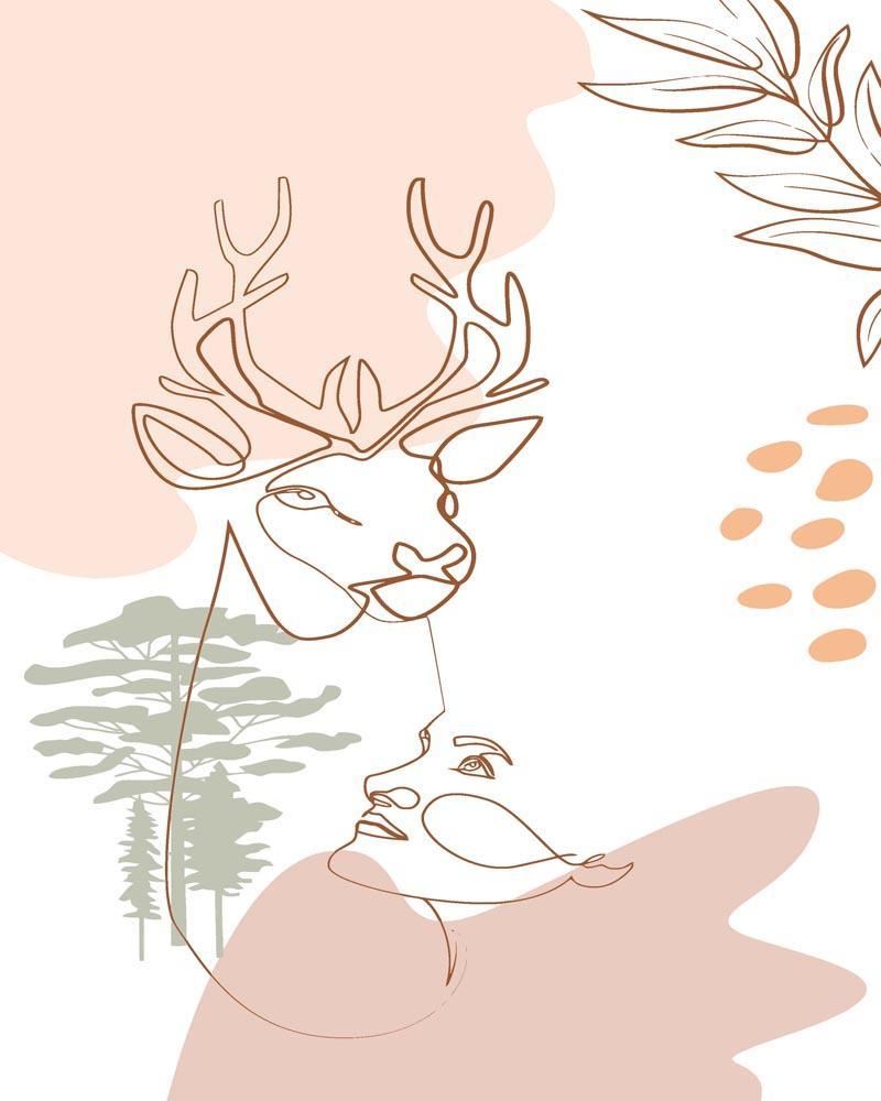 Malen nach Zahlen   Malen nach Zahlen   Wilder Wald 26