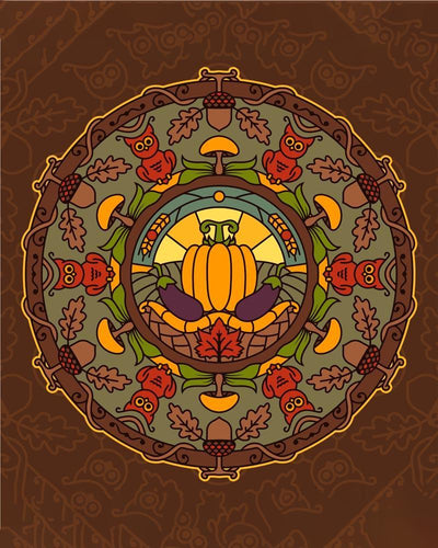 Malen nach Zahlen - Malen nach Zahlen - Mandala - Herbstfarben