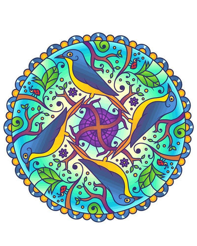 Malen nach Zahlen - Malen nach Zahlen - Mandala - Vogel