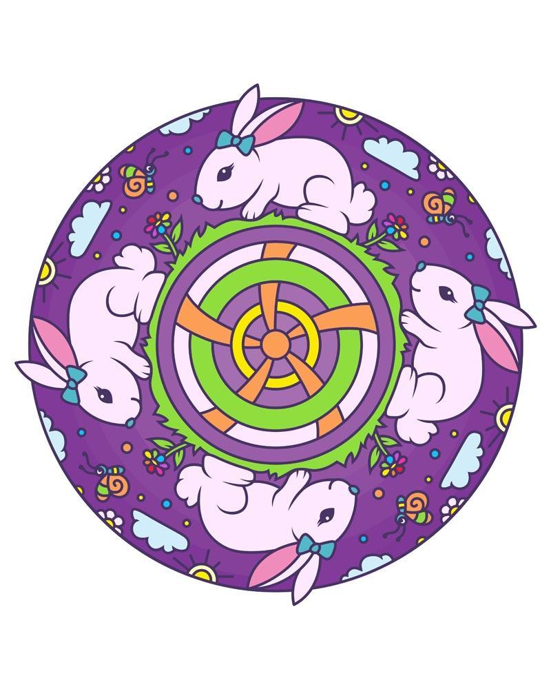 Malen nach Zahlen - Malen nach Zahlen - Mandala - Hase