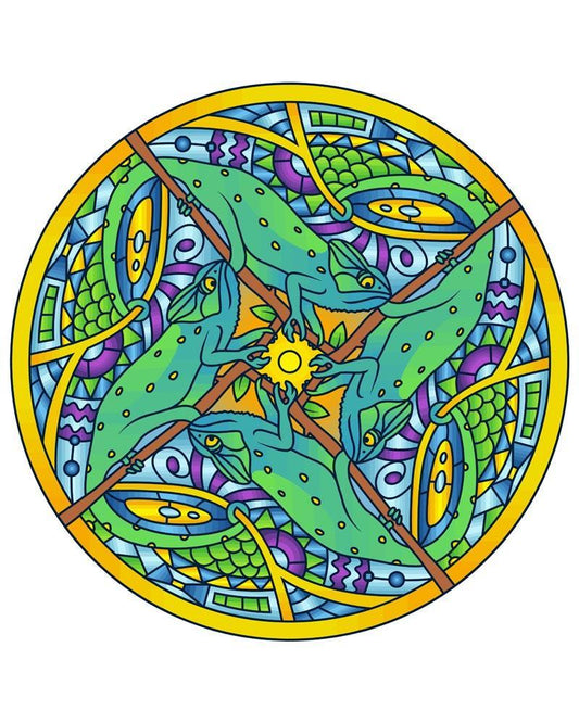 Malen nach Zahlen - Malen nach Zahlen - Mandala - Chameleon