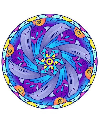 Malen nach Zahlen - Malen nach Zahlen - Mandala - Delphin