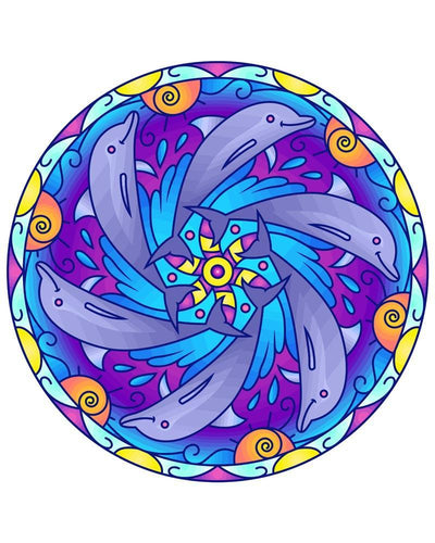 Malen nach Zahlen - Malen nach Zahlen - Mandala - Delphin