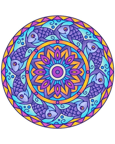 Malen nach Zahlen - Malen nach Zahlen - Mandala - Fisch
