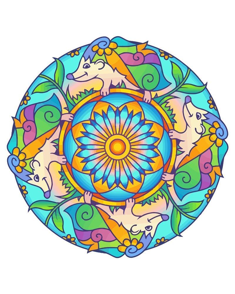 Malen nach Zahlen - Malen nach Zahlen - Mandala - Igel