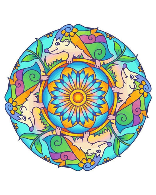Malen nach Zahlen - Malen nach Zahlen - Mandala - Igel