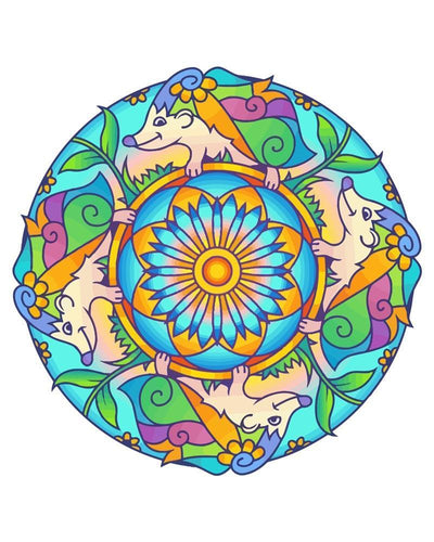 Malen nach Zahlen - Malen nach Zahlen - Mandala - Igel