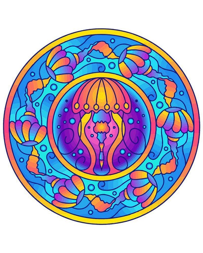 Malen nach Zahlen - Malen nach Zahlen - Mandala - Qualle