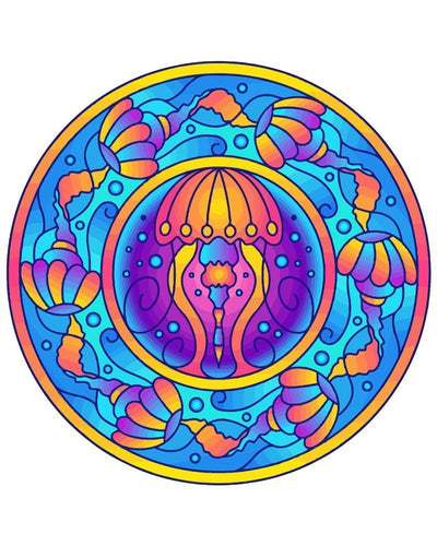 Malen nach Zahlen - Malen nach Zahlen - Mandala - Qualle