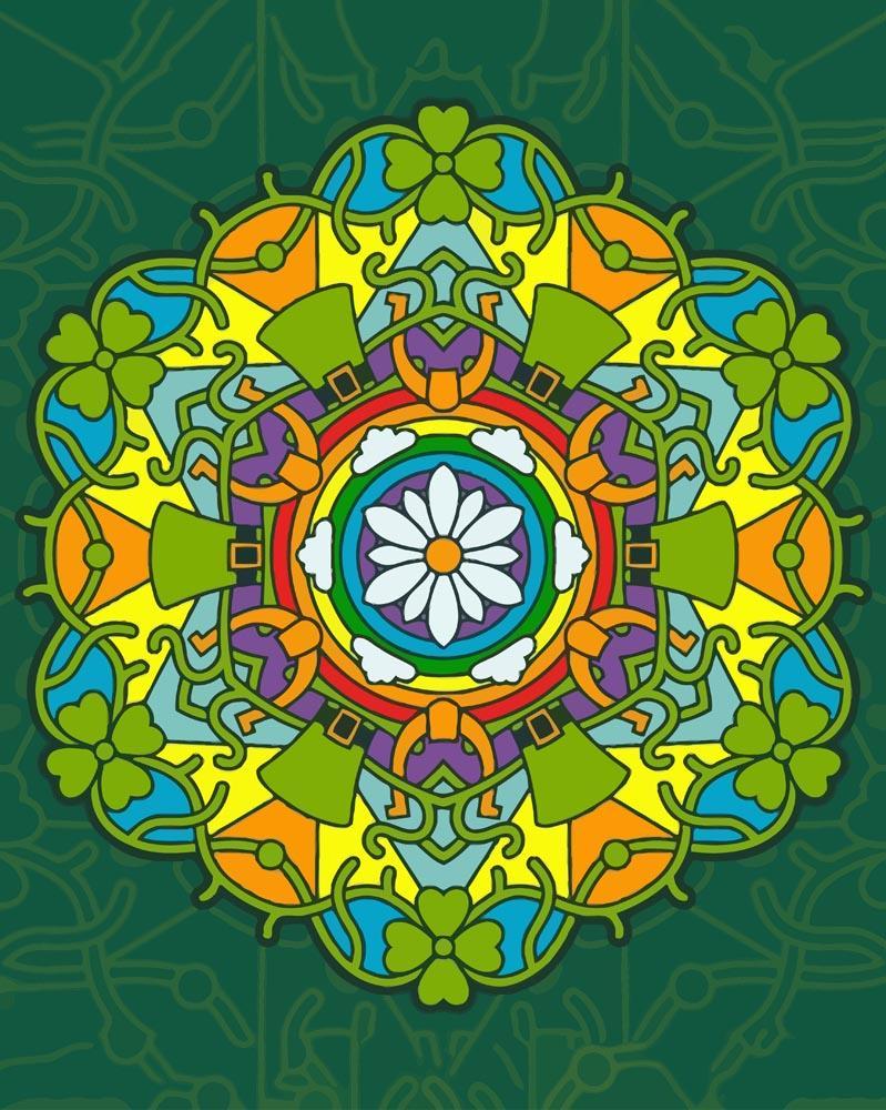 Malen nach Zahlen - Malen nach Zahlen - Mandala - St. Patrick Farbe