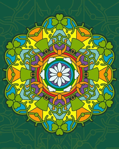 Malen nach Zahlen - Malen nach Zahlen - Mandala - St. Patrick Farbe